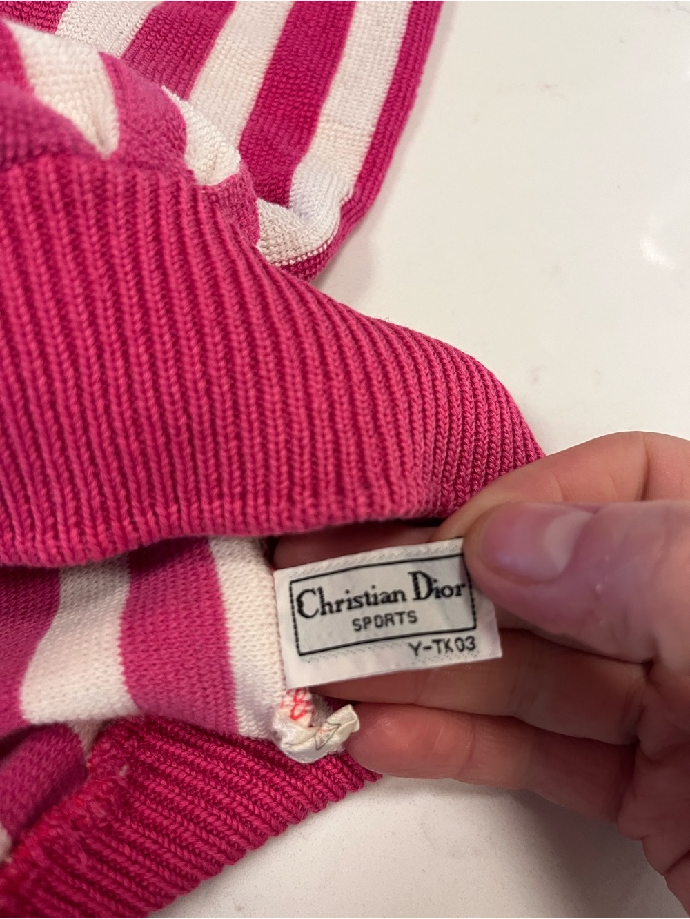 Christian Dior ✨RARE ✨ Vintage Stripe Crewneck Sweatshirt - 90s Luxury Retro - Picture 6 of 12